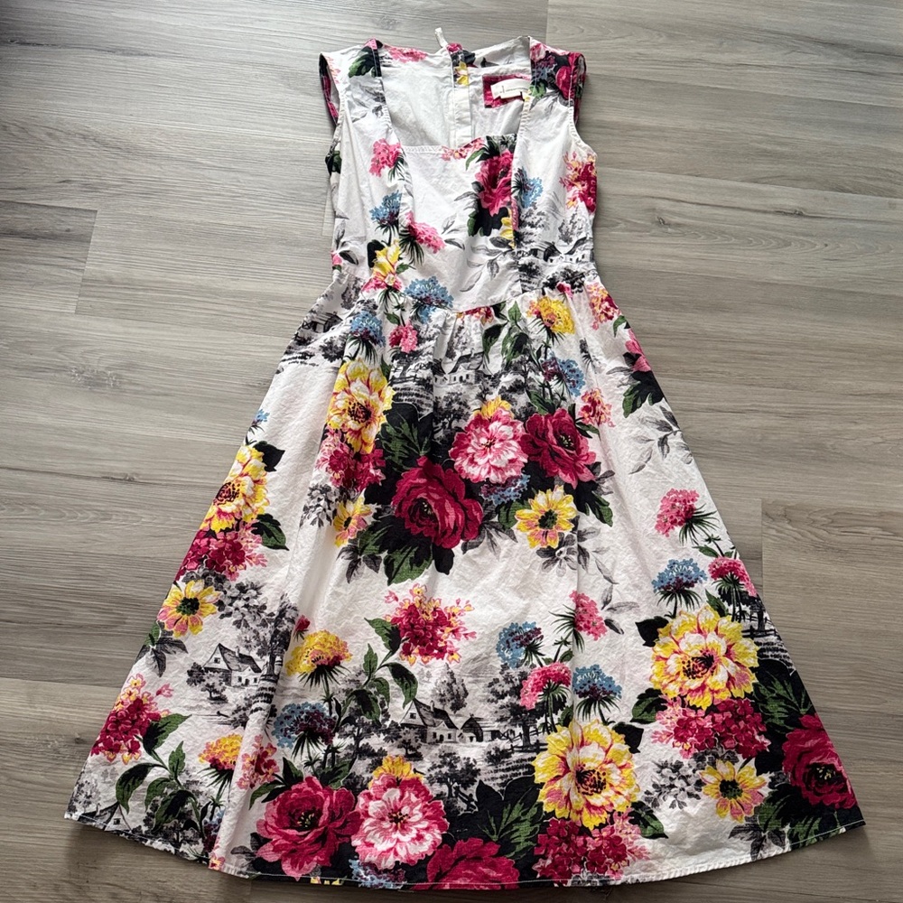 Floral Sleeveless Casual Dress